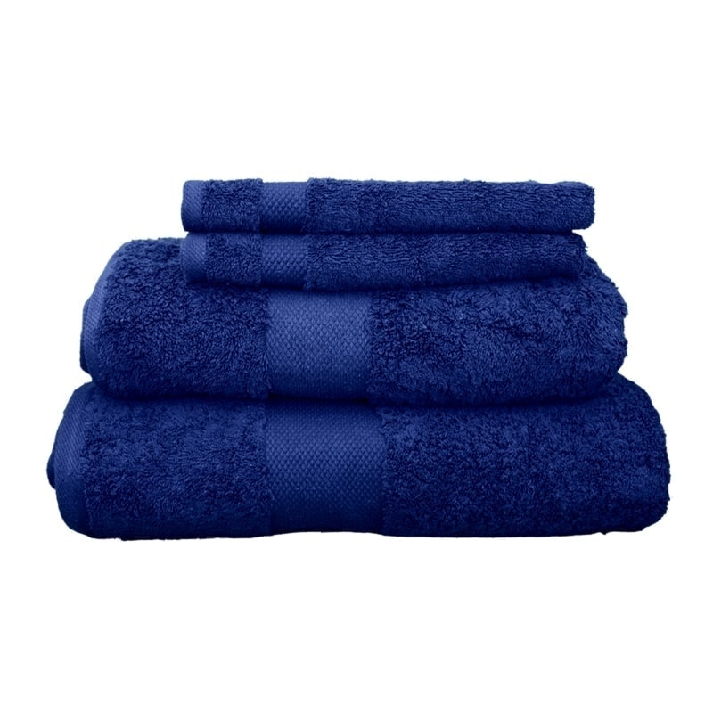 NEW Navy Blue by KassaDesign 100% Egyptian Cotton 6 Piece Towel Ensemble 